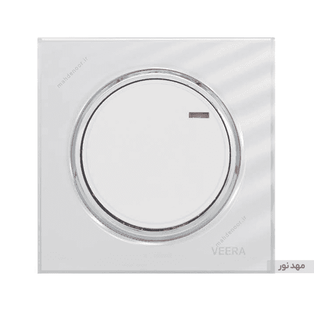 کلید دیمر ویرا الکتریک مدل آلفا گلس اسپرت - سفید