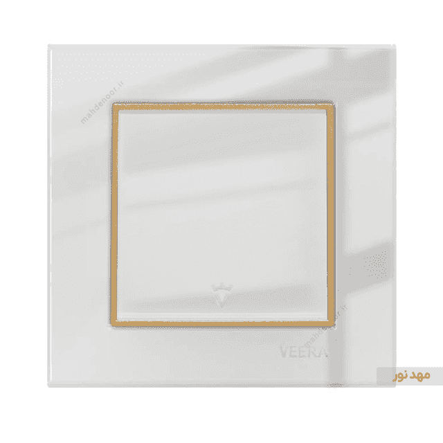 کلید دیمر ویرا الکتریک مدل امگا - سفید طلایی سفید