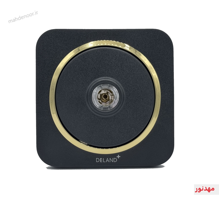 پریز آنتن دلند مدل آدا مشکی طلا